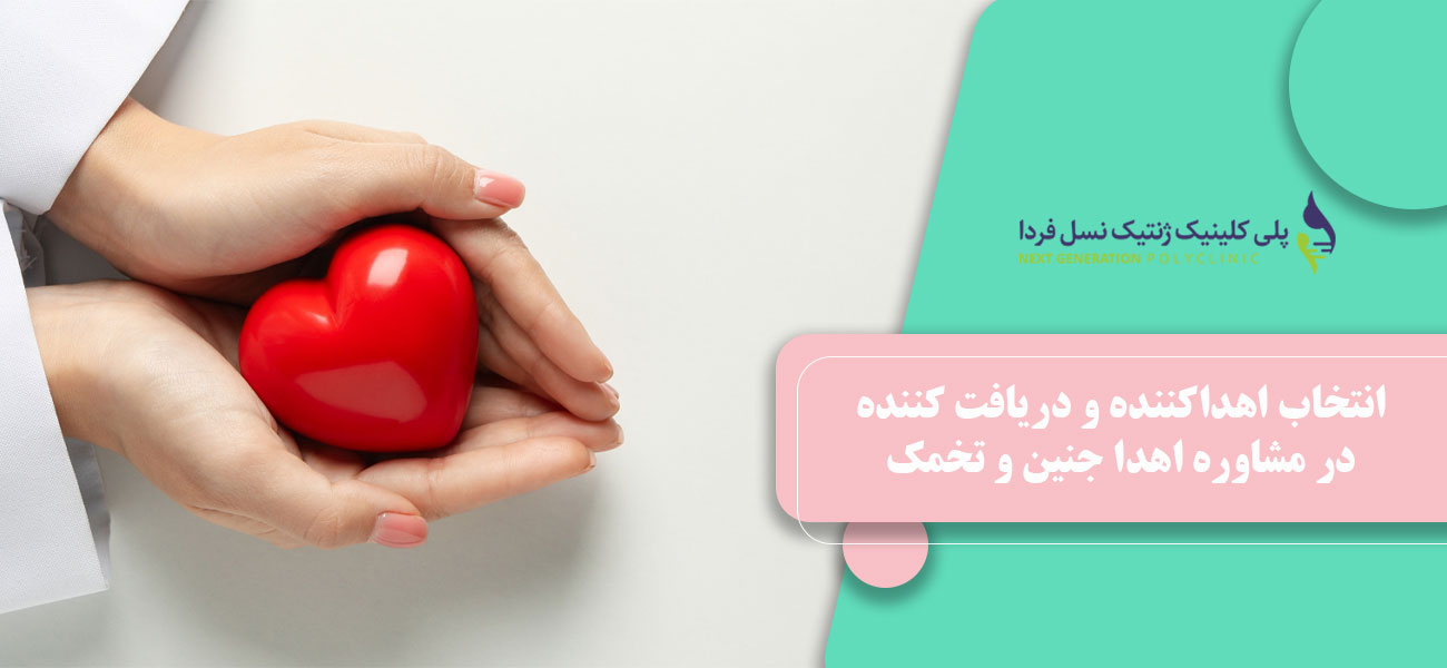 انتخاب اهداکننده و دریافت کننده در مشاوره اهدا جنین و تخمک